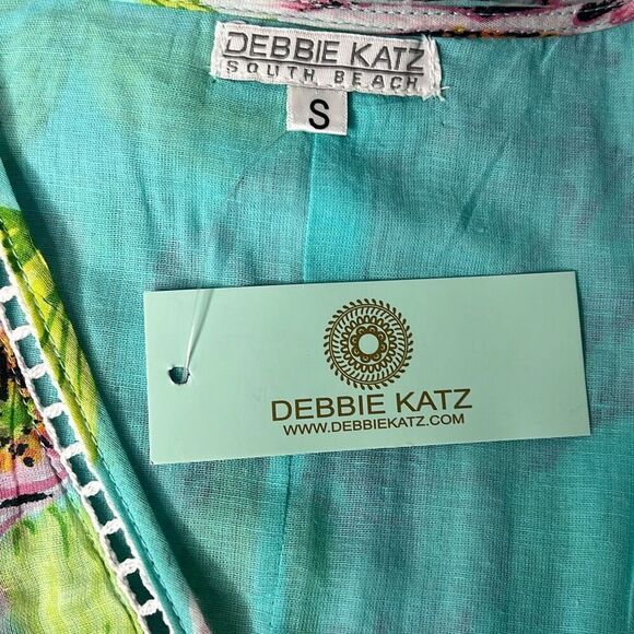 NWT Debbie Katz Lulu Dress Cotton Bohemian Floral (008) - Picture 11 of 13